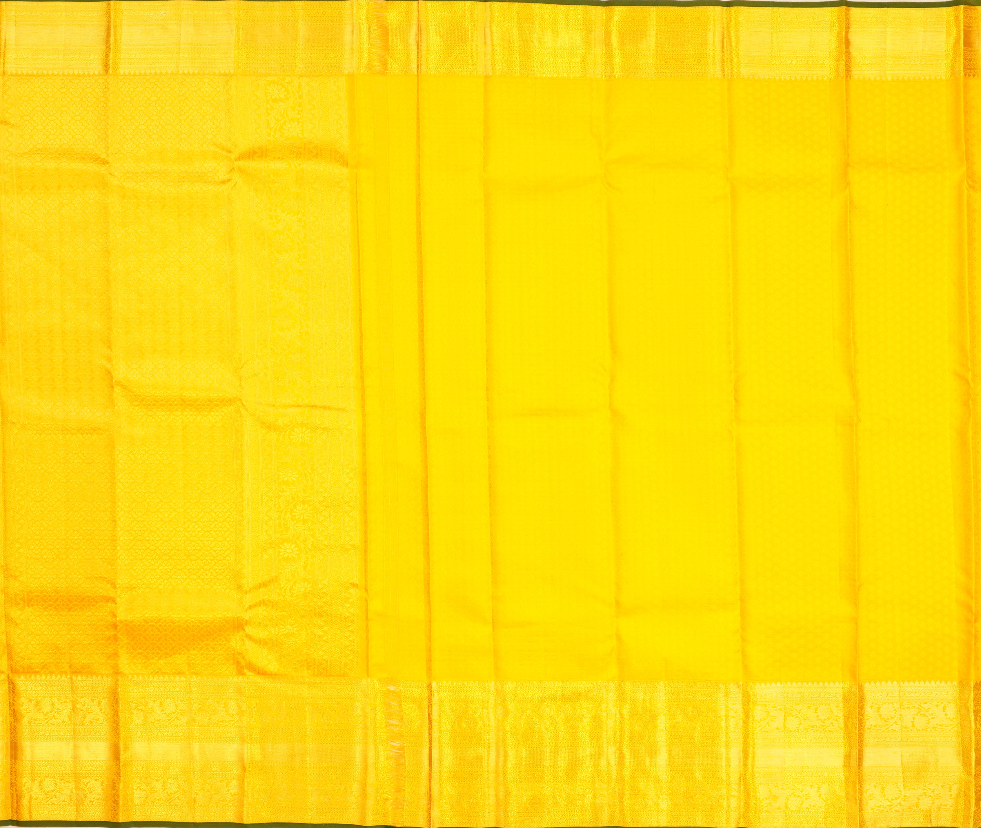 JSB- 9057 | Blue & Yellow Pure Kanchi Pattu Saree