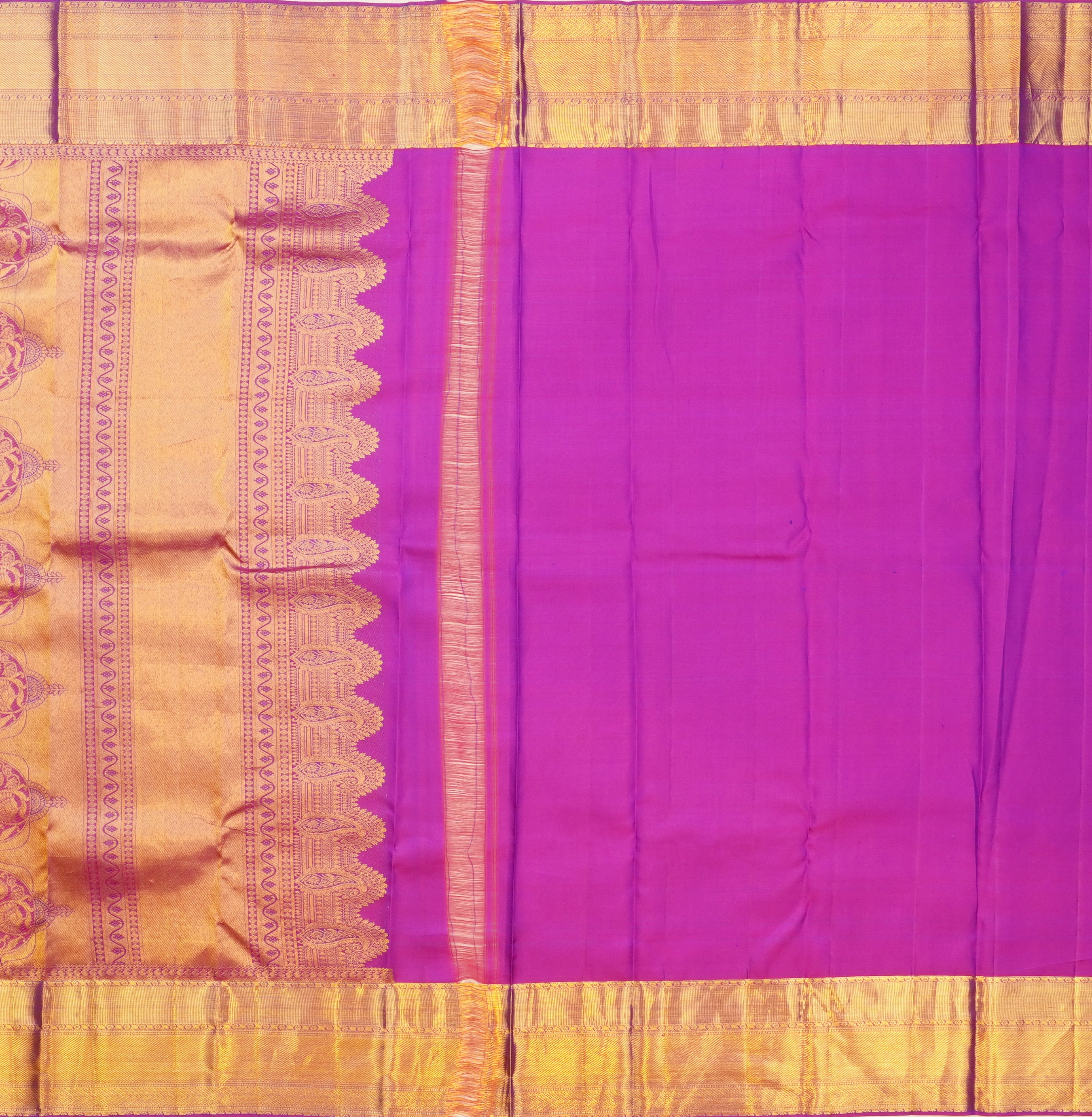 JSB- 9081 | Purple Pure Kanchi Pattu Saree