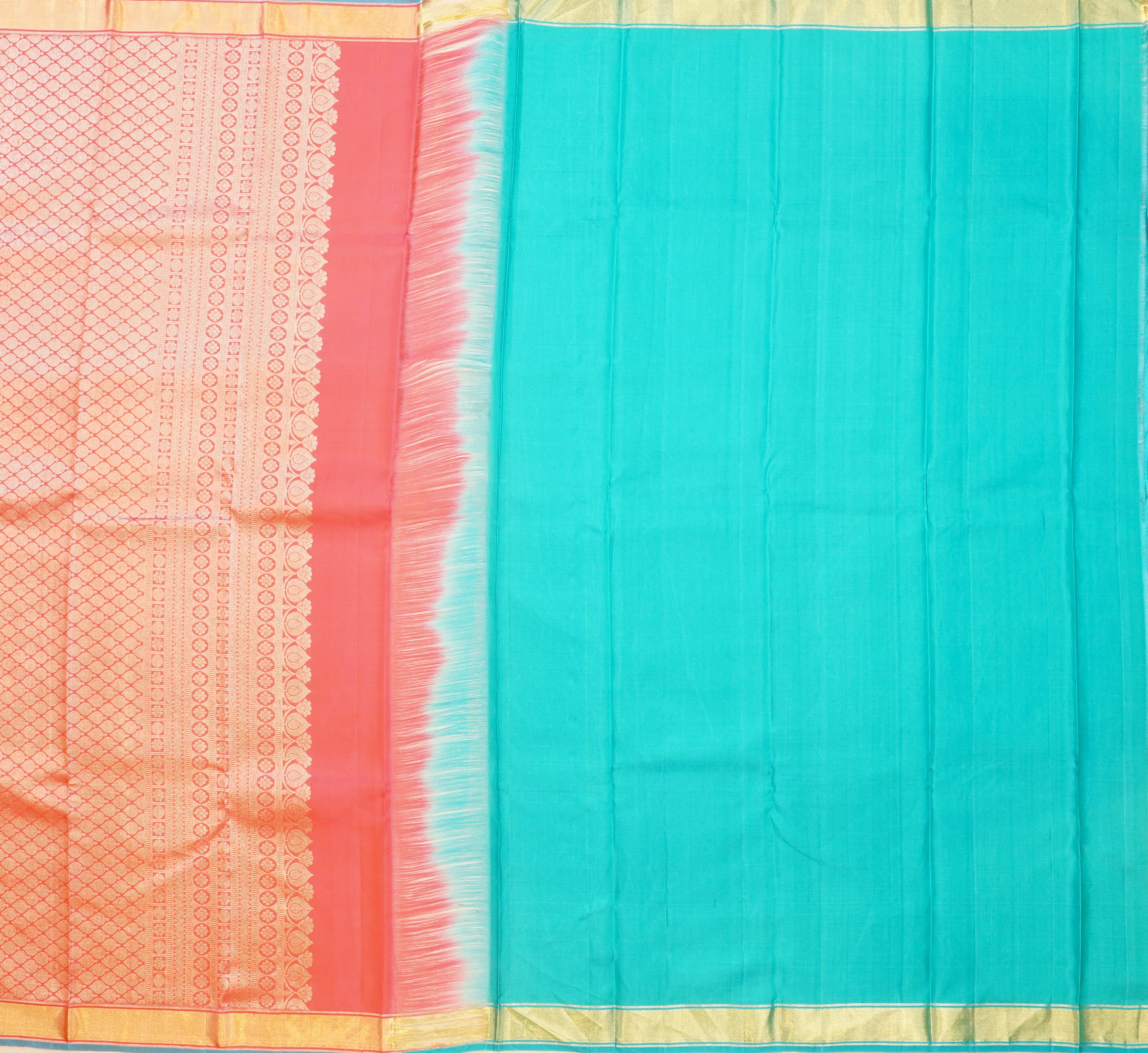 JAS -45 | Pink Pure Kanchi Kalakshetra Pattu | Weavers Special Discount Saree