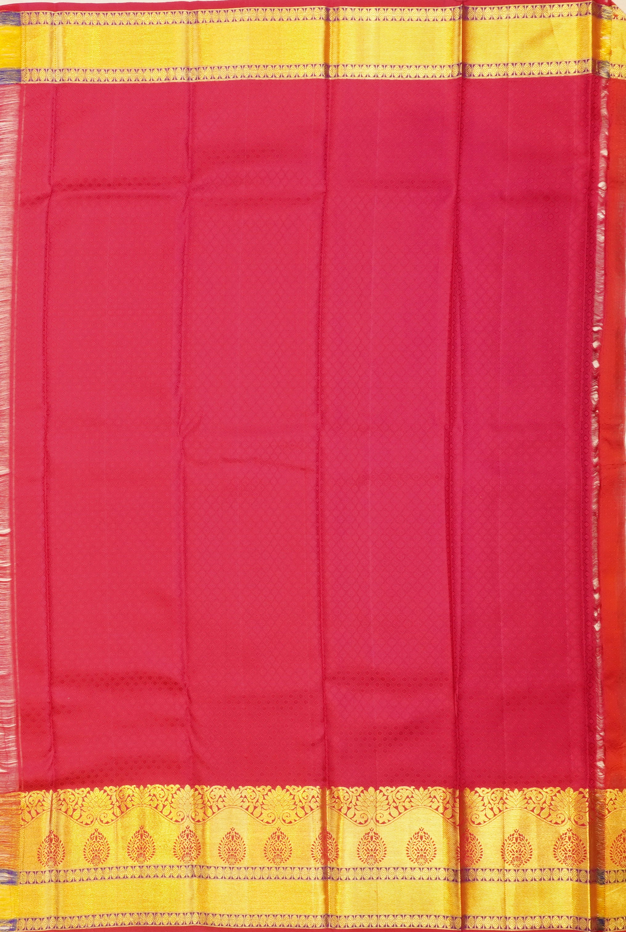 JAS -41 | Orange & Pink Pure Kanchi Kalakshetra Pattu | Weavers Special Discount Saree