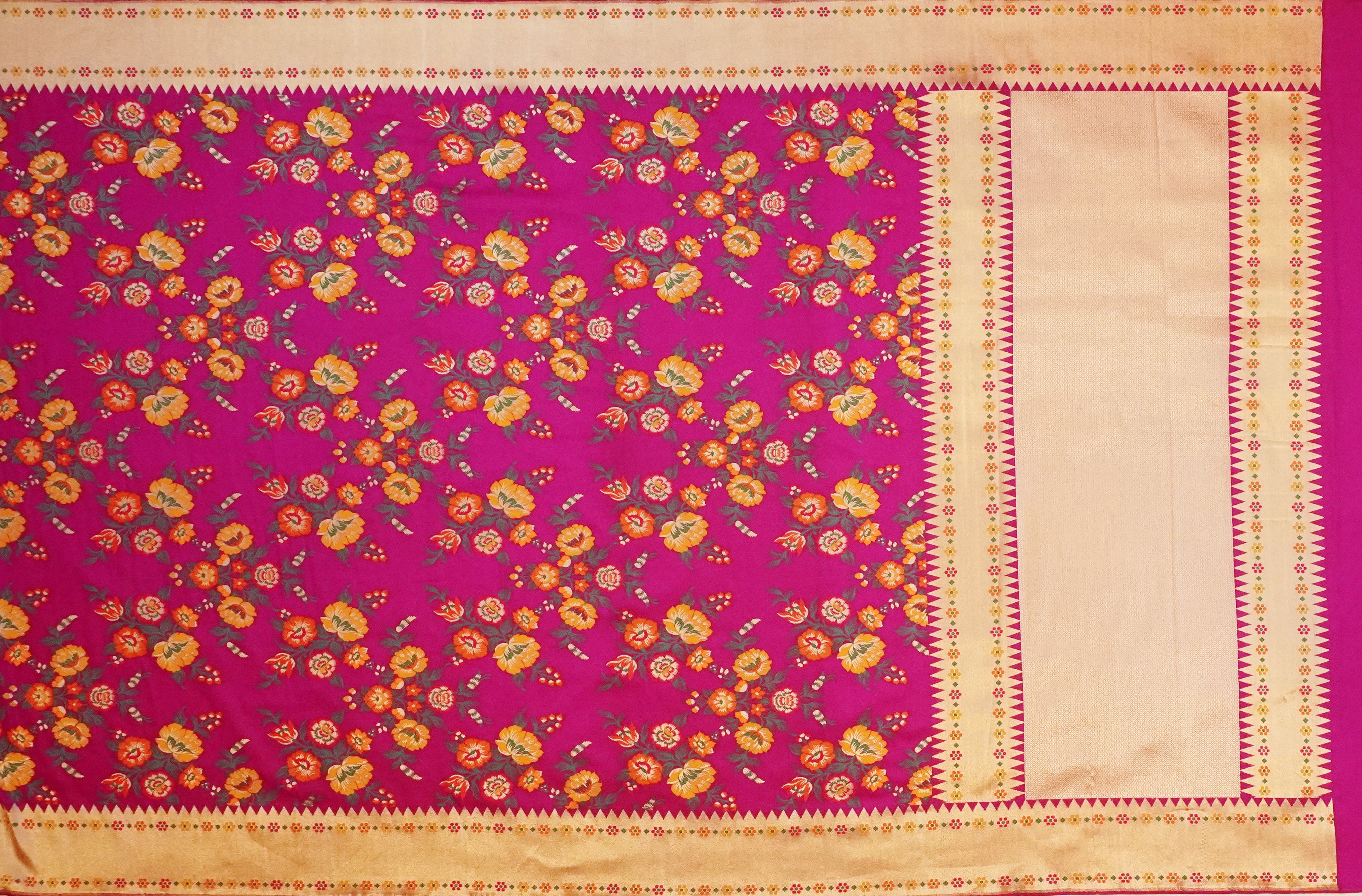 JSB- 10080 | Magenta Kathan Silk Saree