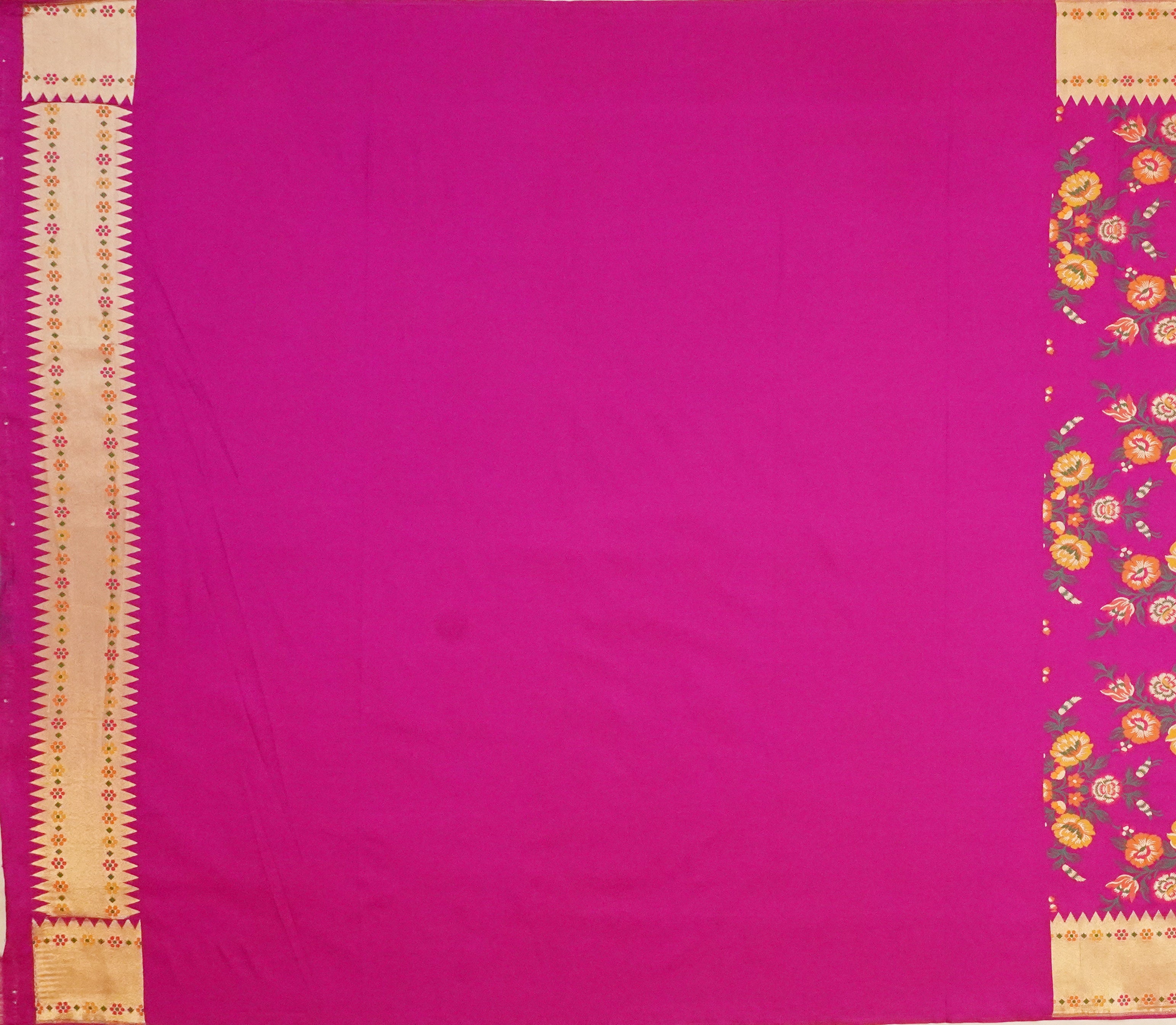 JSB- 10080 | Magenta Kathan Silk Saree
