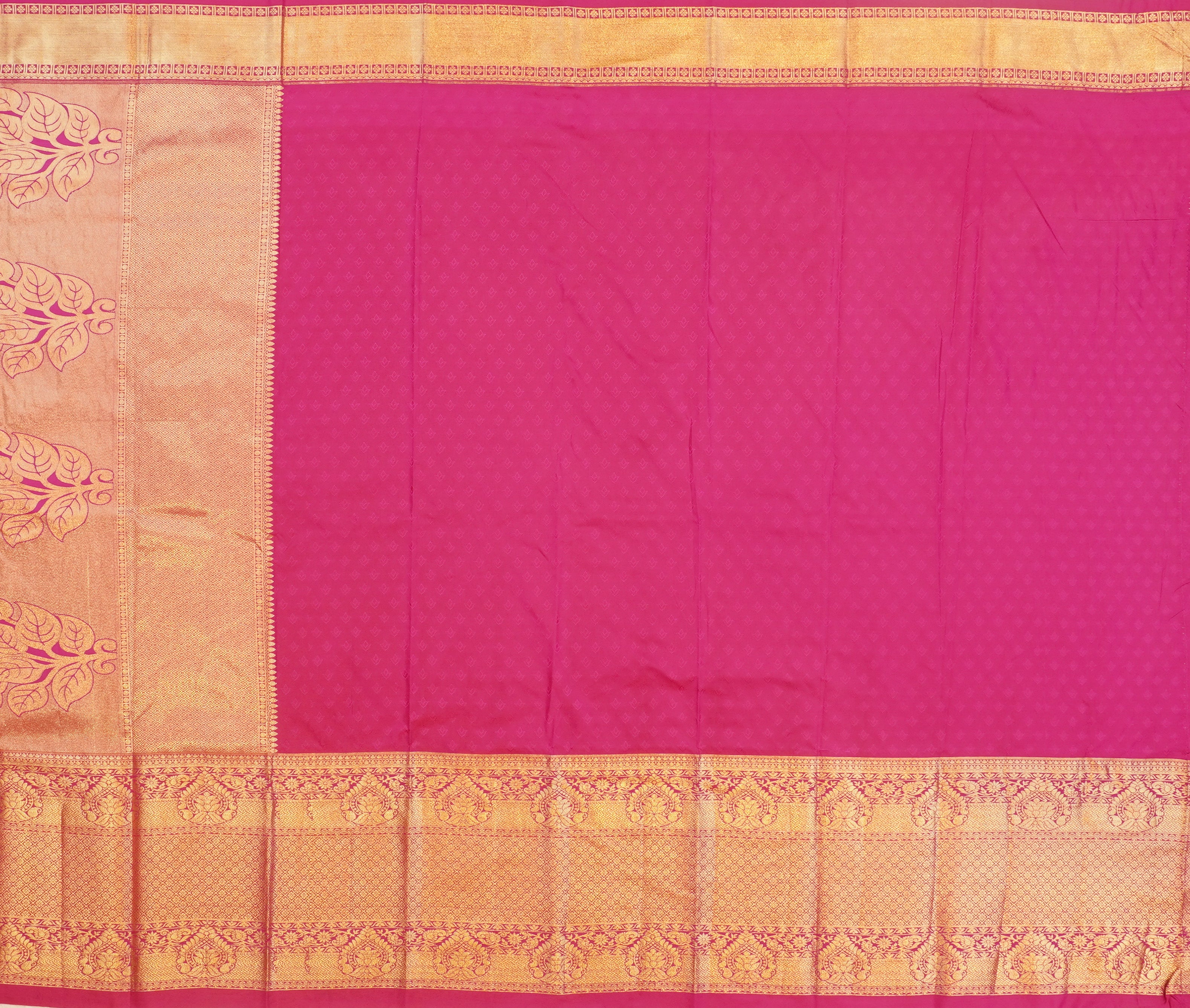 JSB- 9927 | Green & Magenta Kanchi Pattu Saree