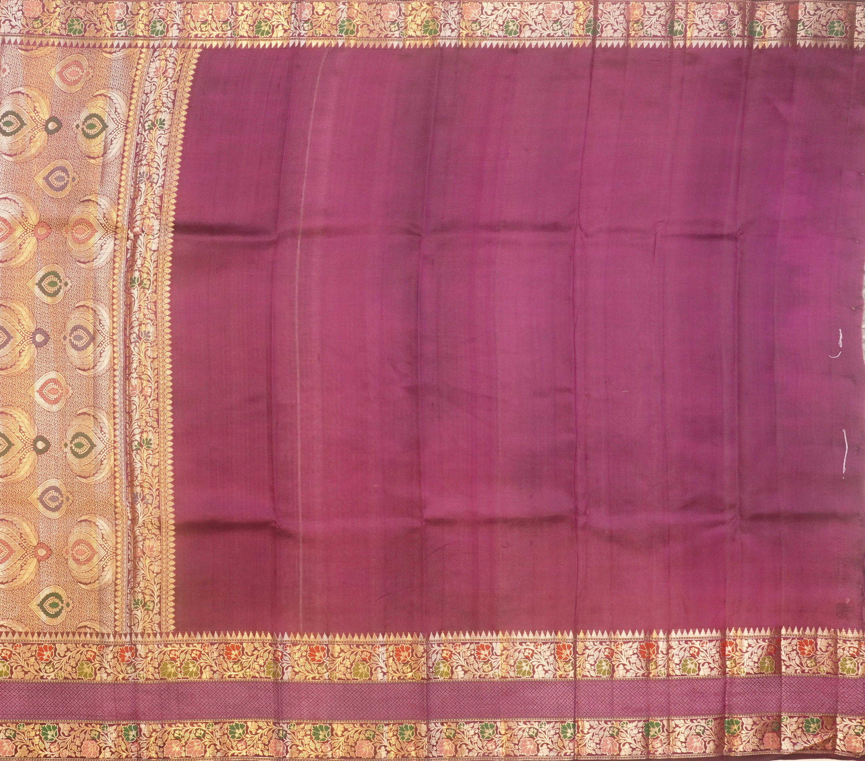 JSB- 10308 | Pink & Purple Pure Dupiyana Silk Saree
