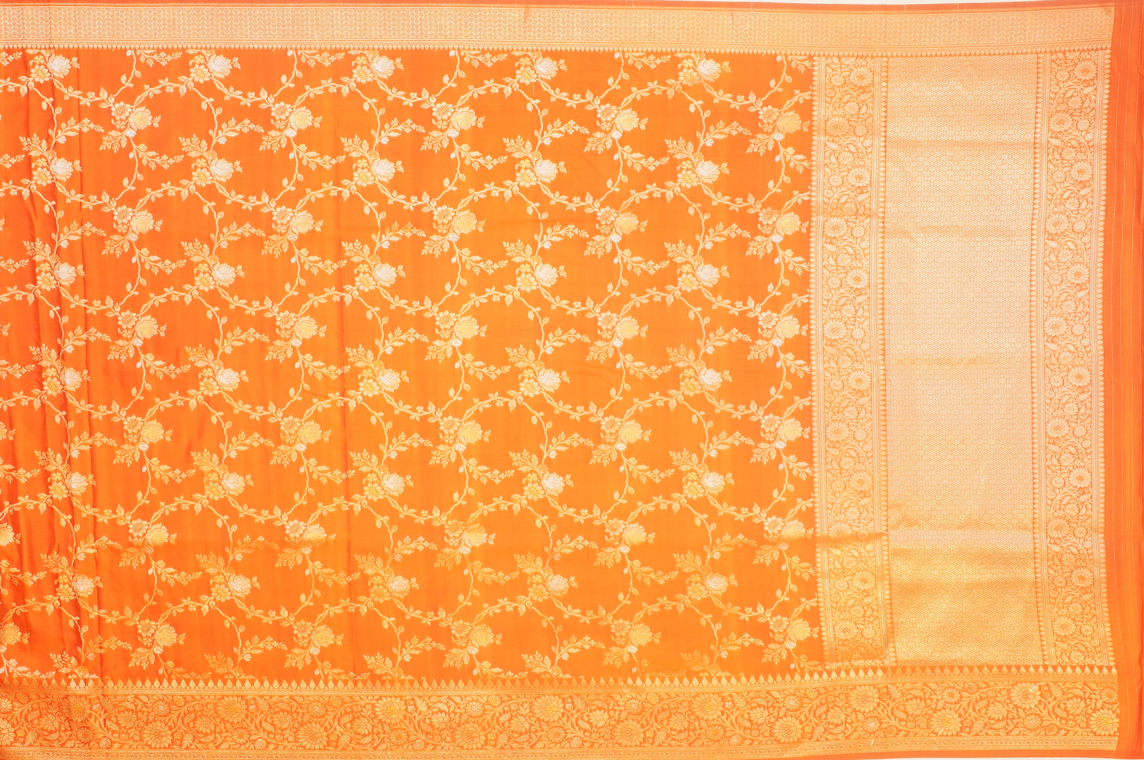 JSB- 10296 | Rust Banaras Silk Saree