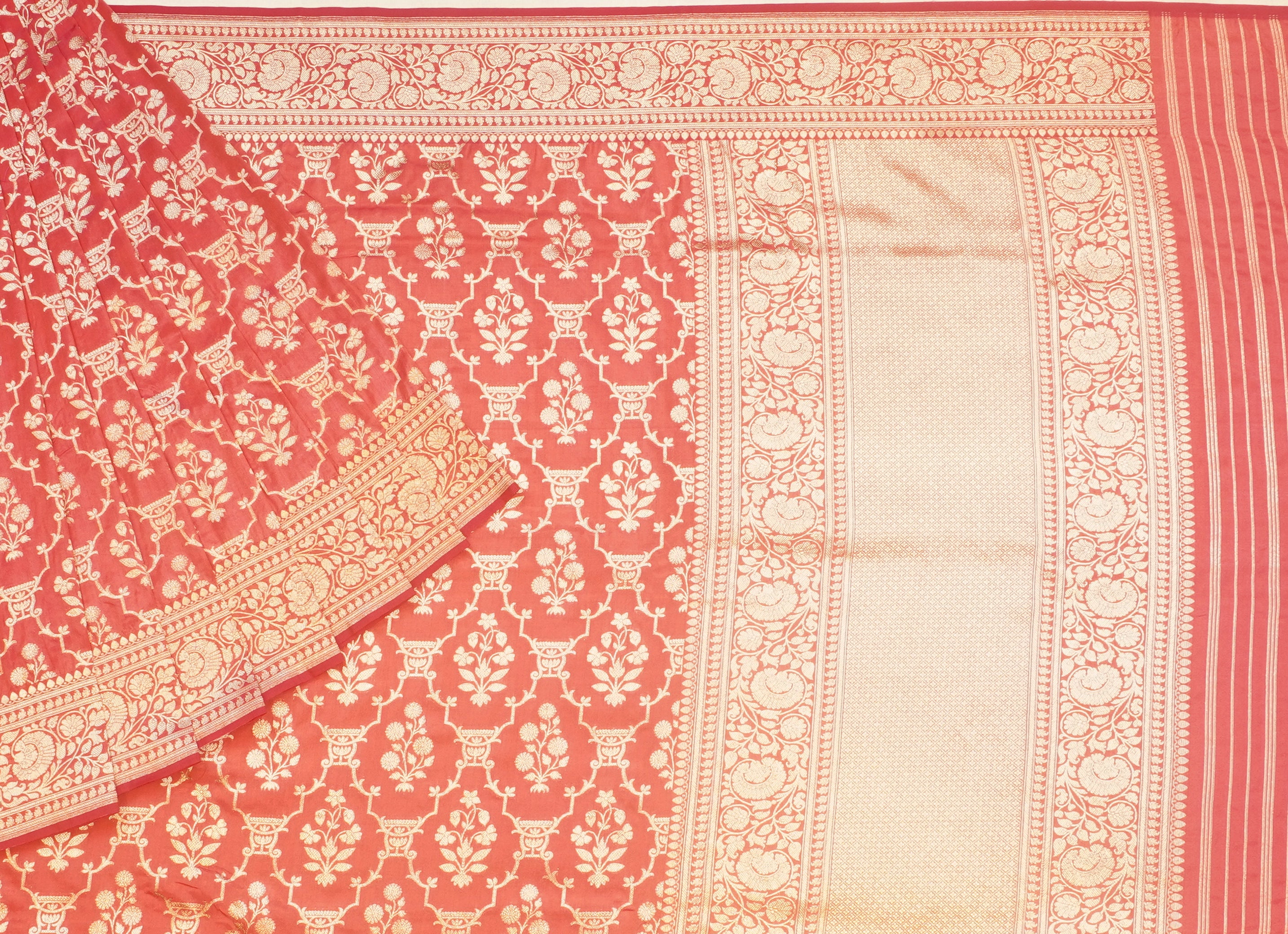 JSB- 10299 | Pink Banaras Silk Saree