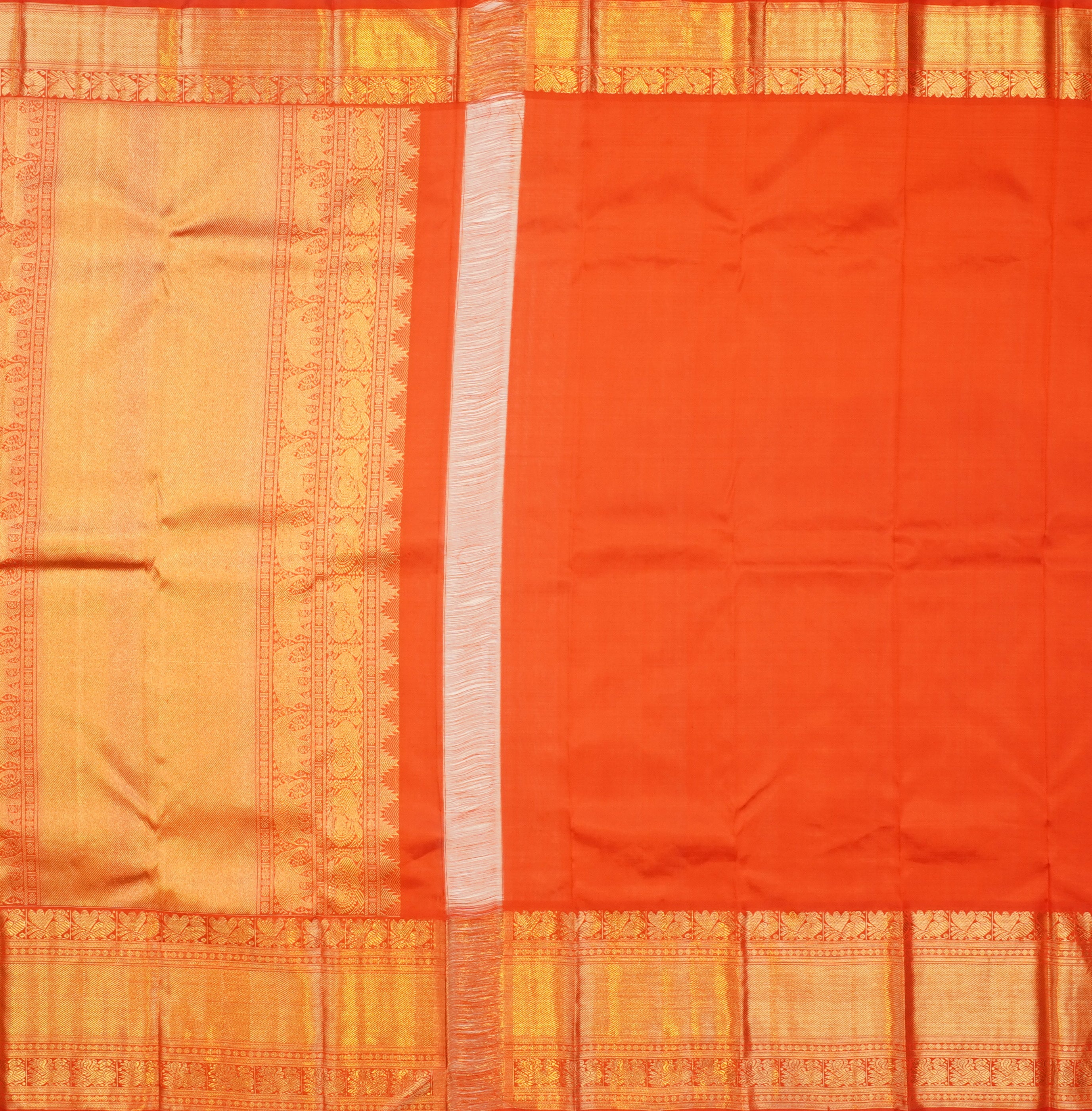JAS -16 | Violet & Red Pure Kanchi Kora Pattu | Weavers Special Discount Saree
