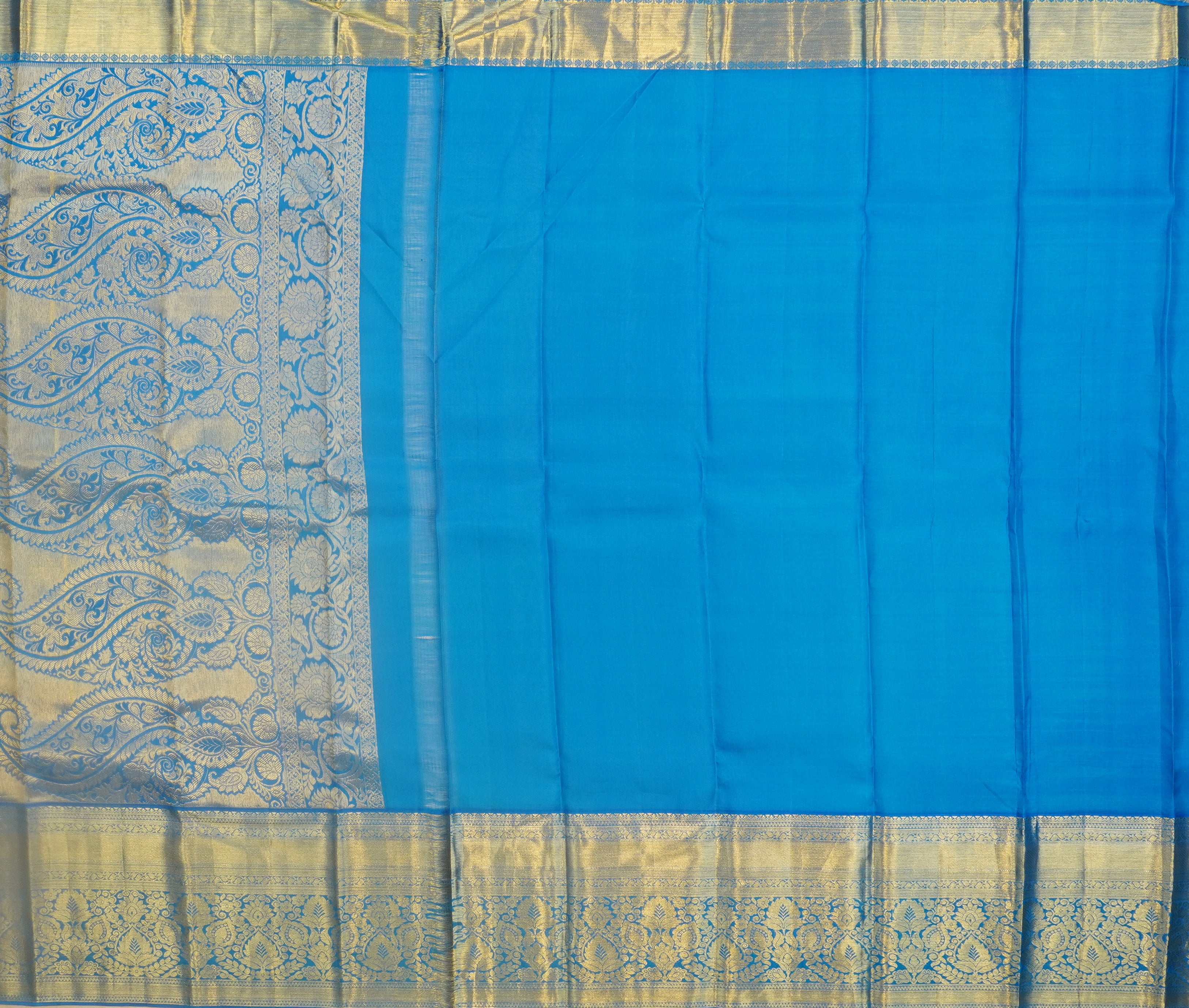 JSB- 8637 | Yellow Pure Kanchi Pattu Saree