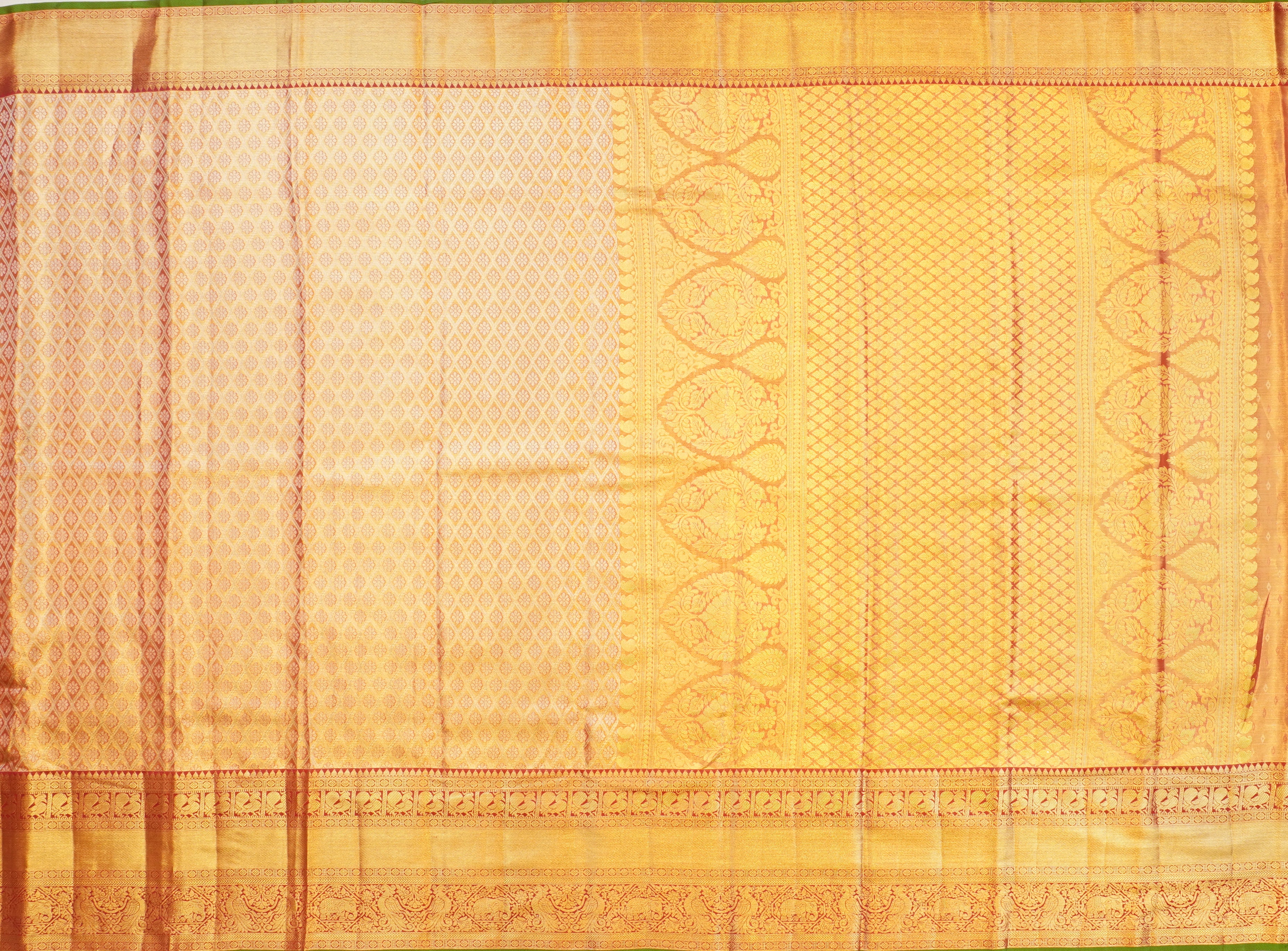 JSB- 8986 | Maroon Pure Kanchi Tissue Pattu Saree