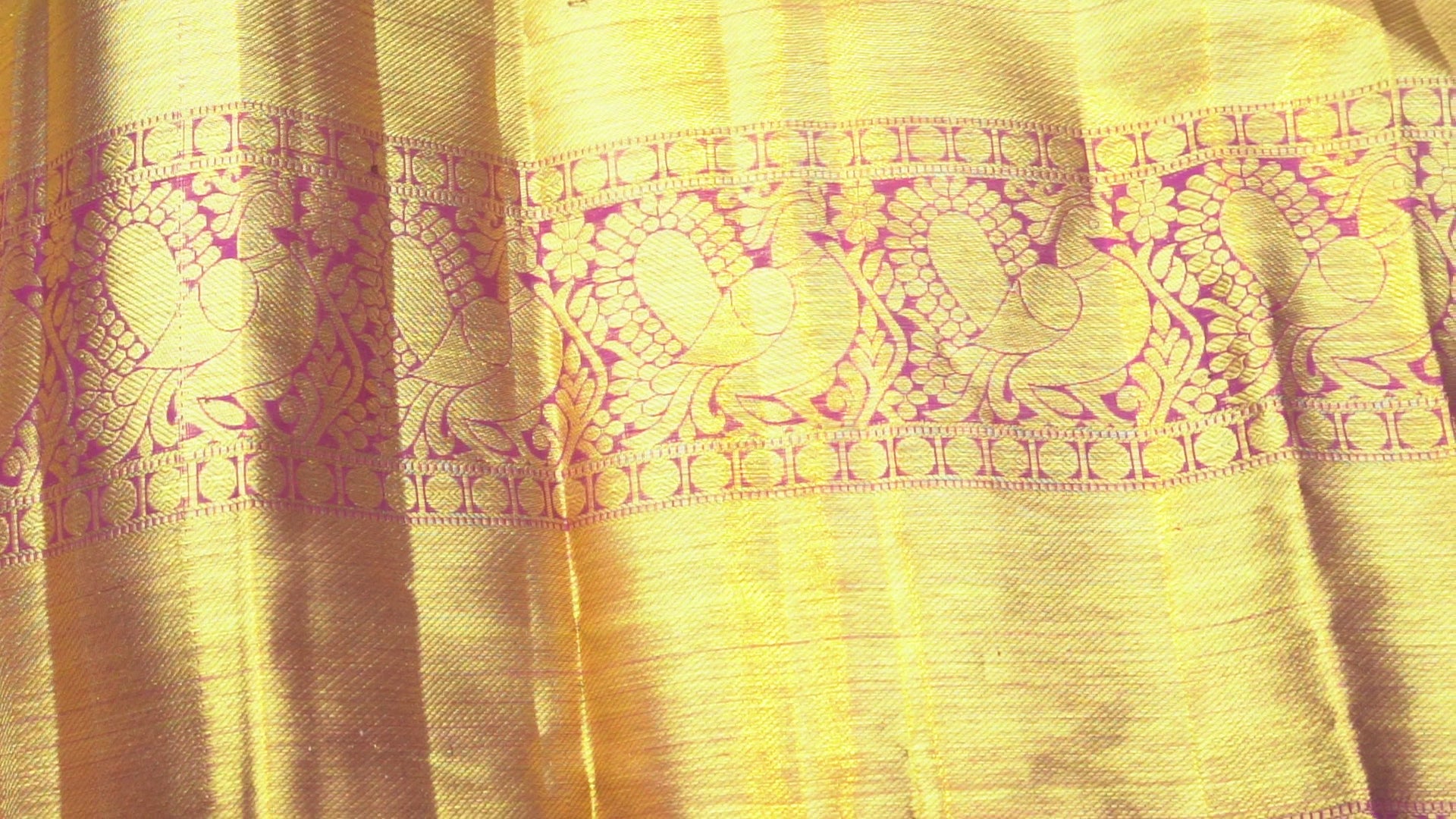 JSB-7973 | Lime Green & Magenta Pure Kanchi Pattu