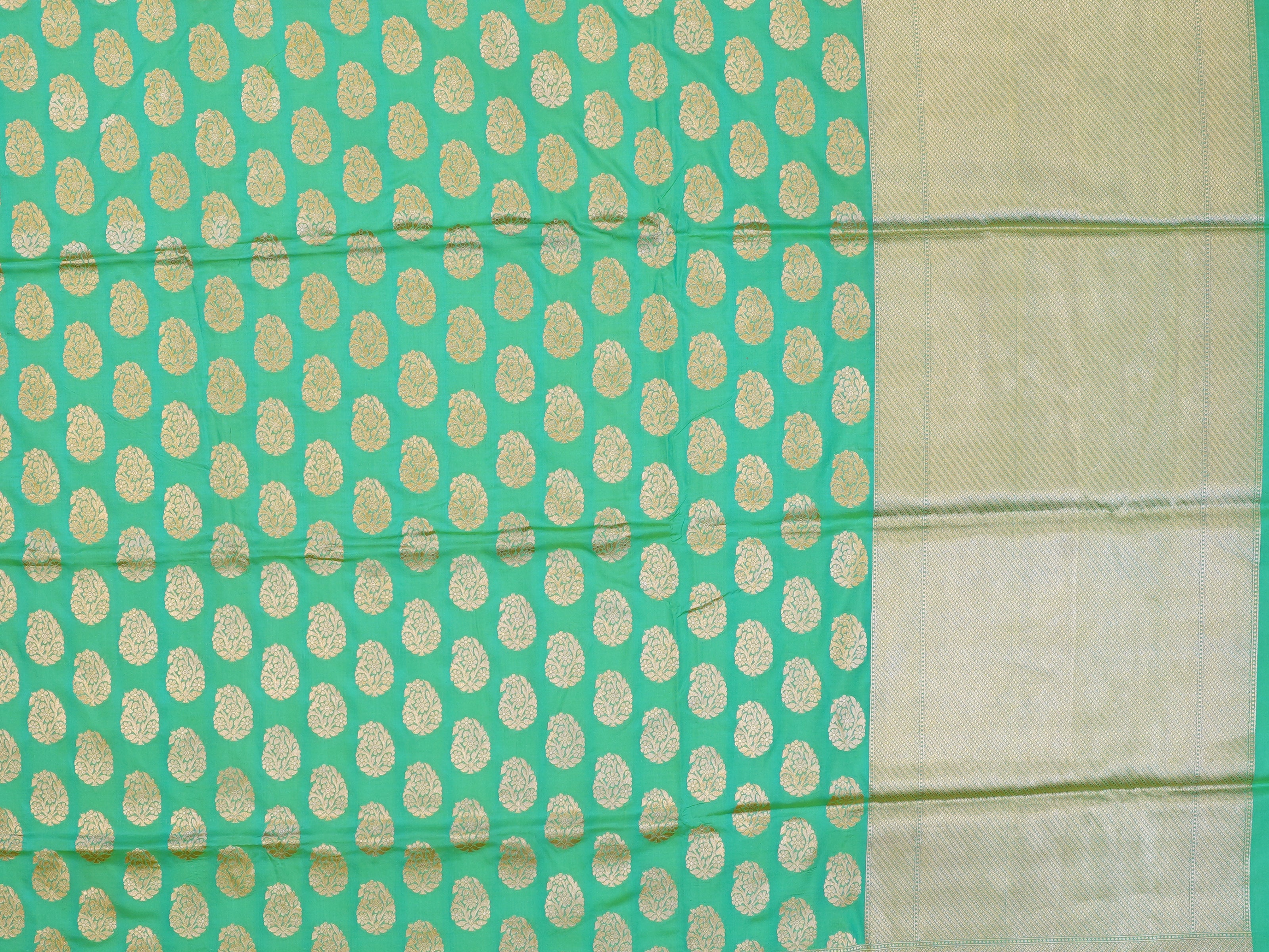 JSSB - 778 | Sea Green Pure Banaras Silk