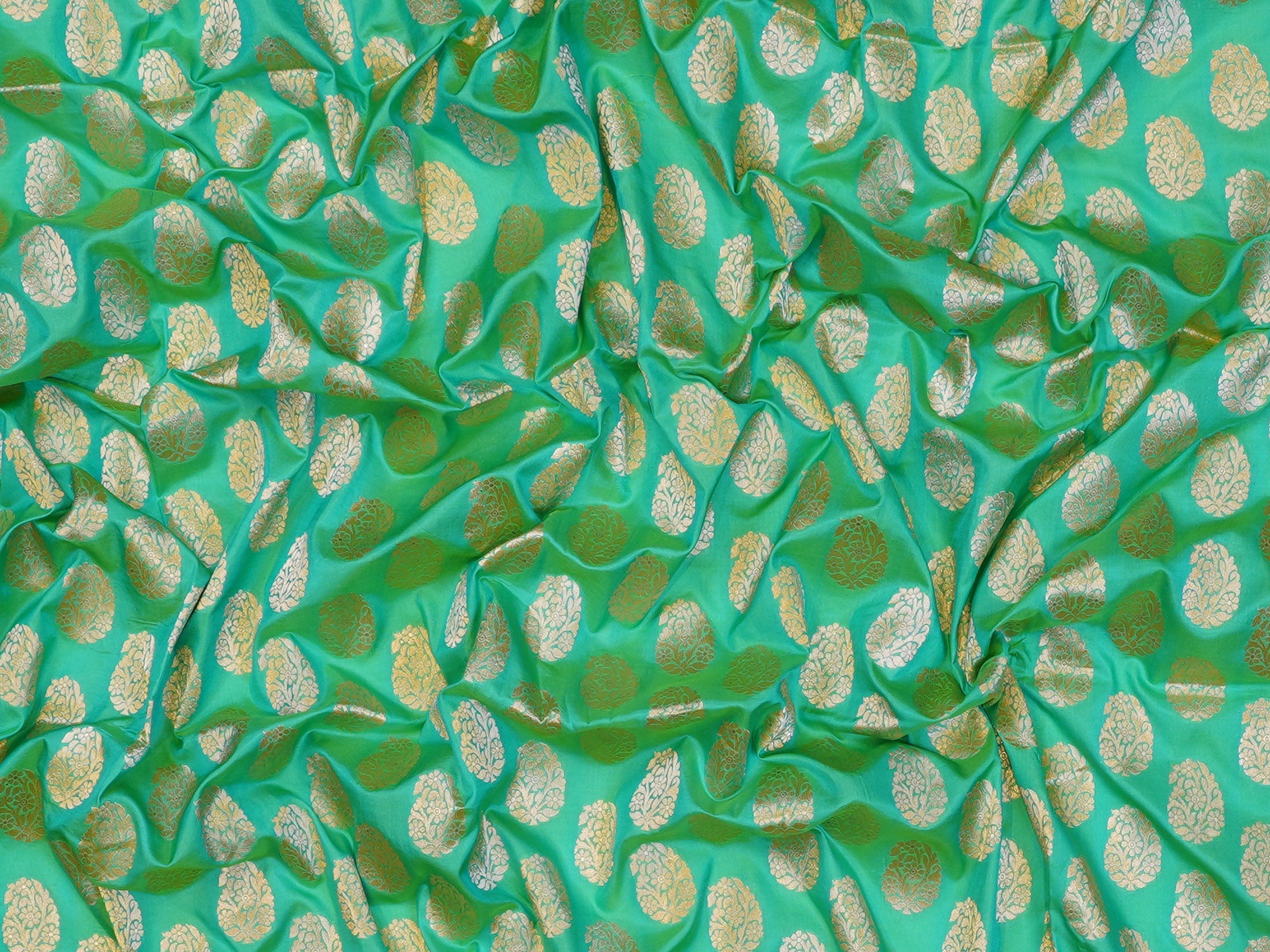 JSSB - 778 | Sea Green Pure Banaras Silk