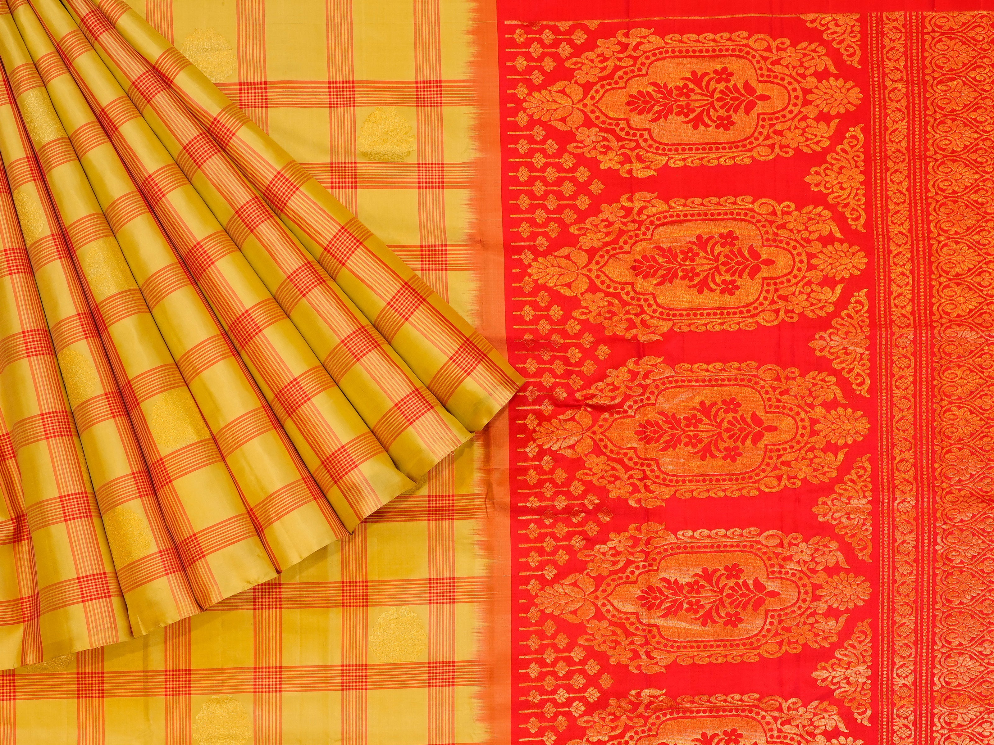 JSB - 3679 | Cream & Pink Kanchi Pattu Saree