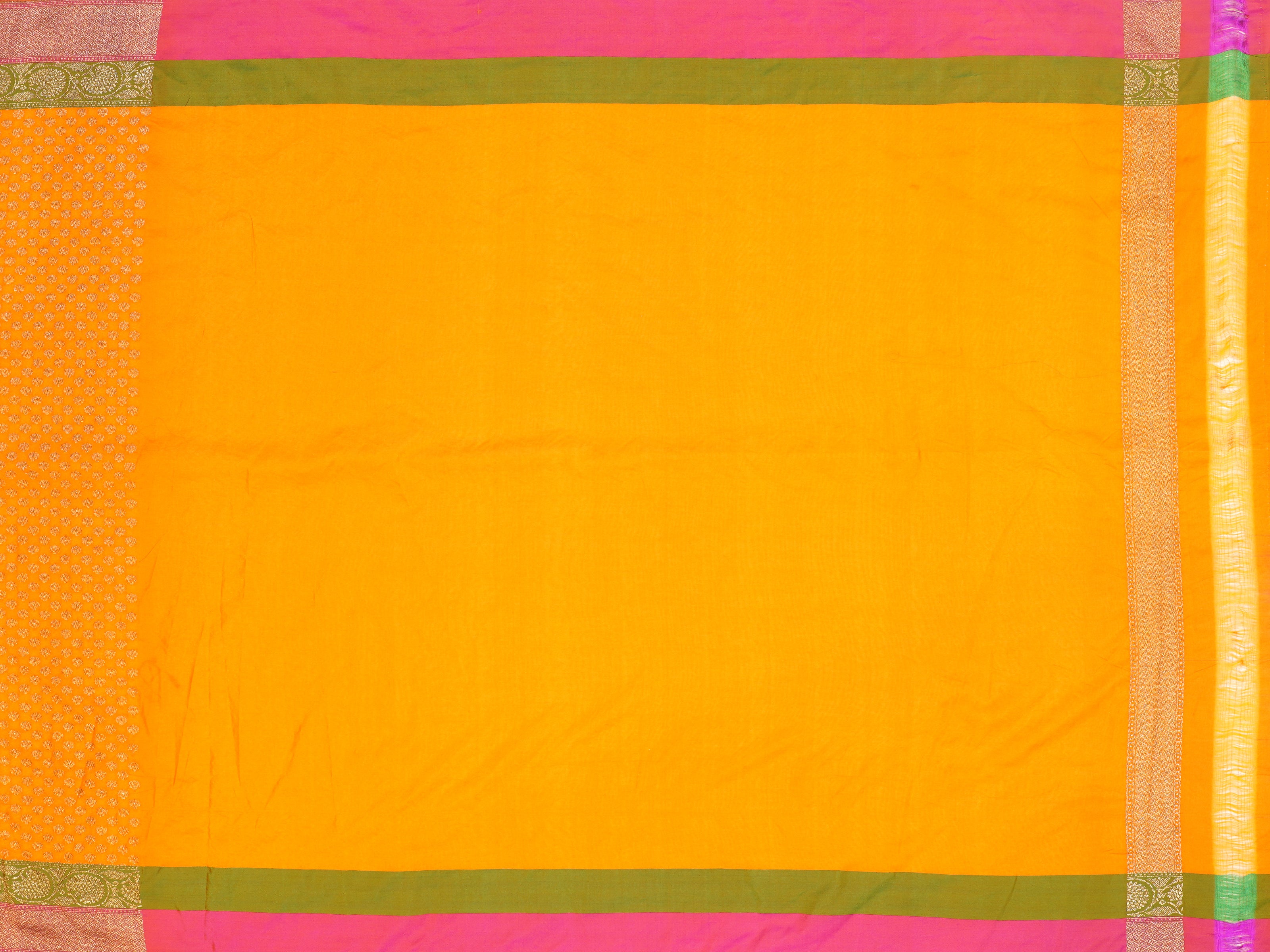 JSB-1646 | Orange Banaras Silk