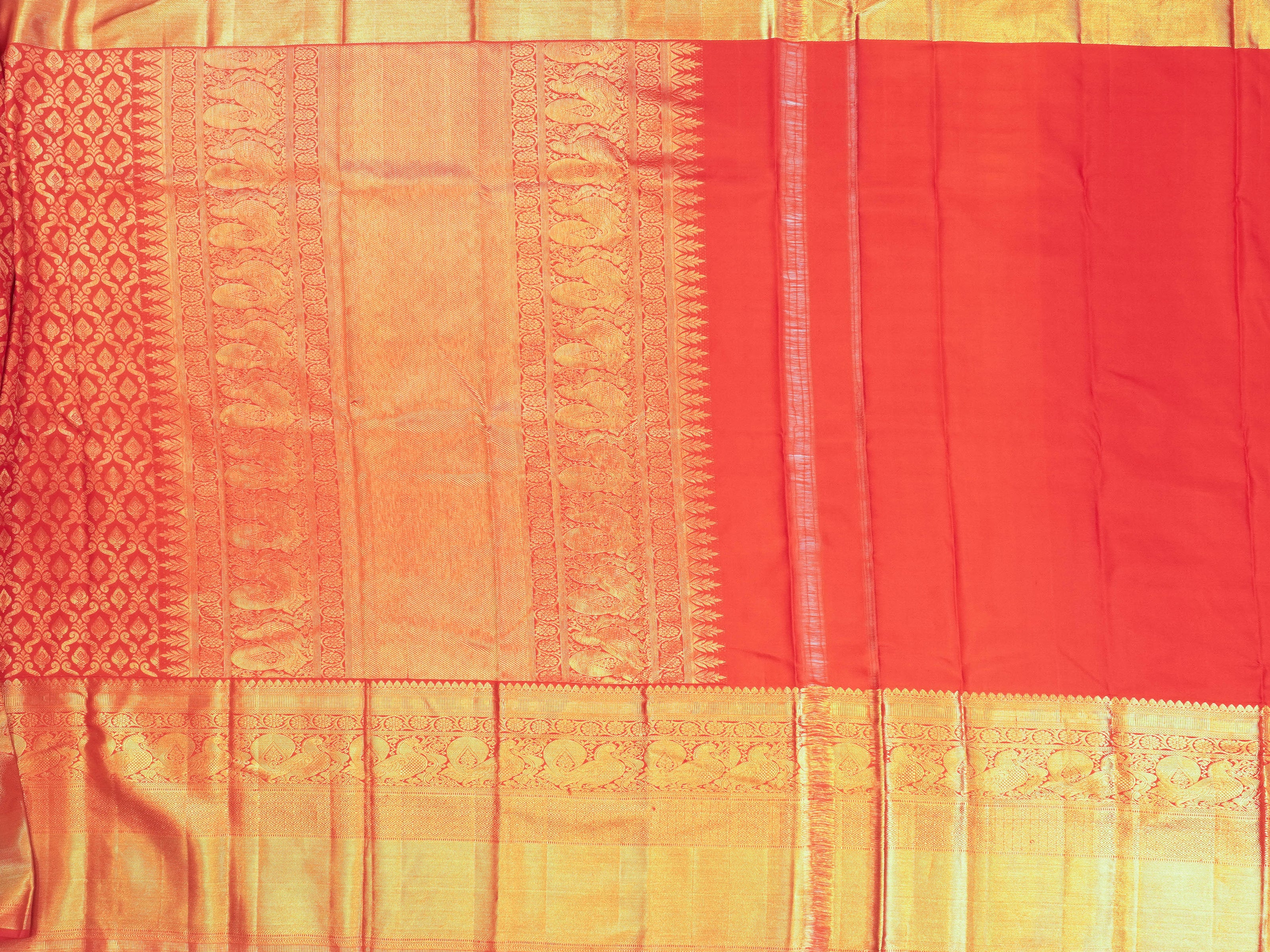 JSSB- 883 | Red Pure Kanchi Pattu Saree