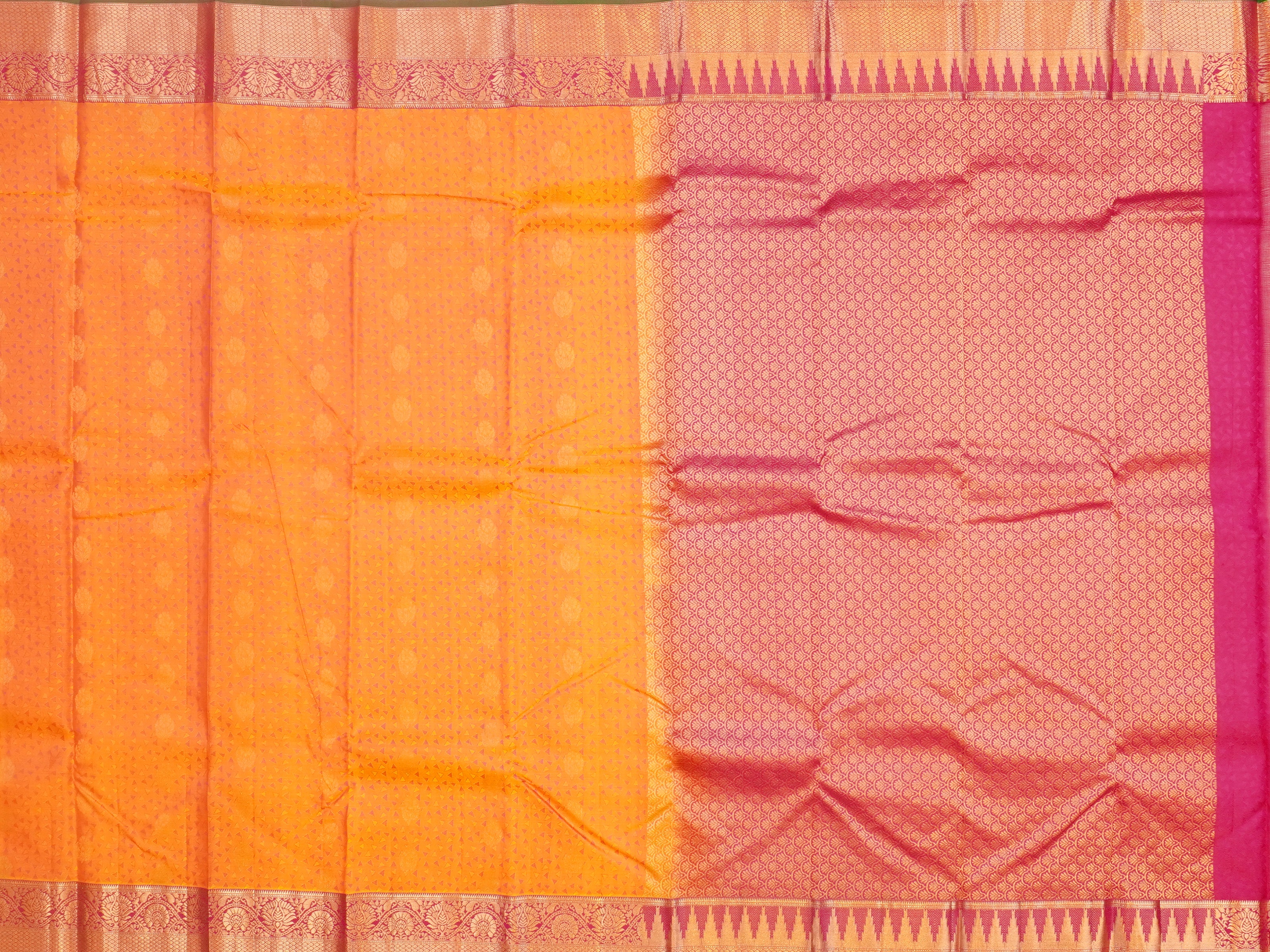 JSSB-423 | Peach & Pink Kollam Pattu Saree