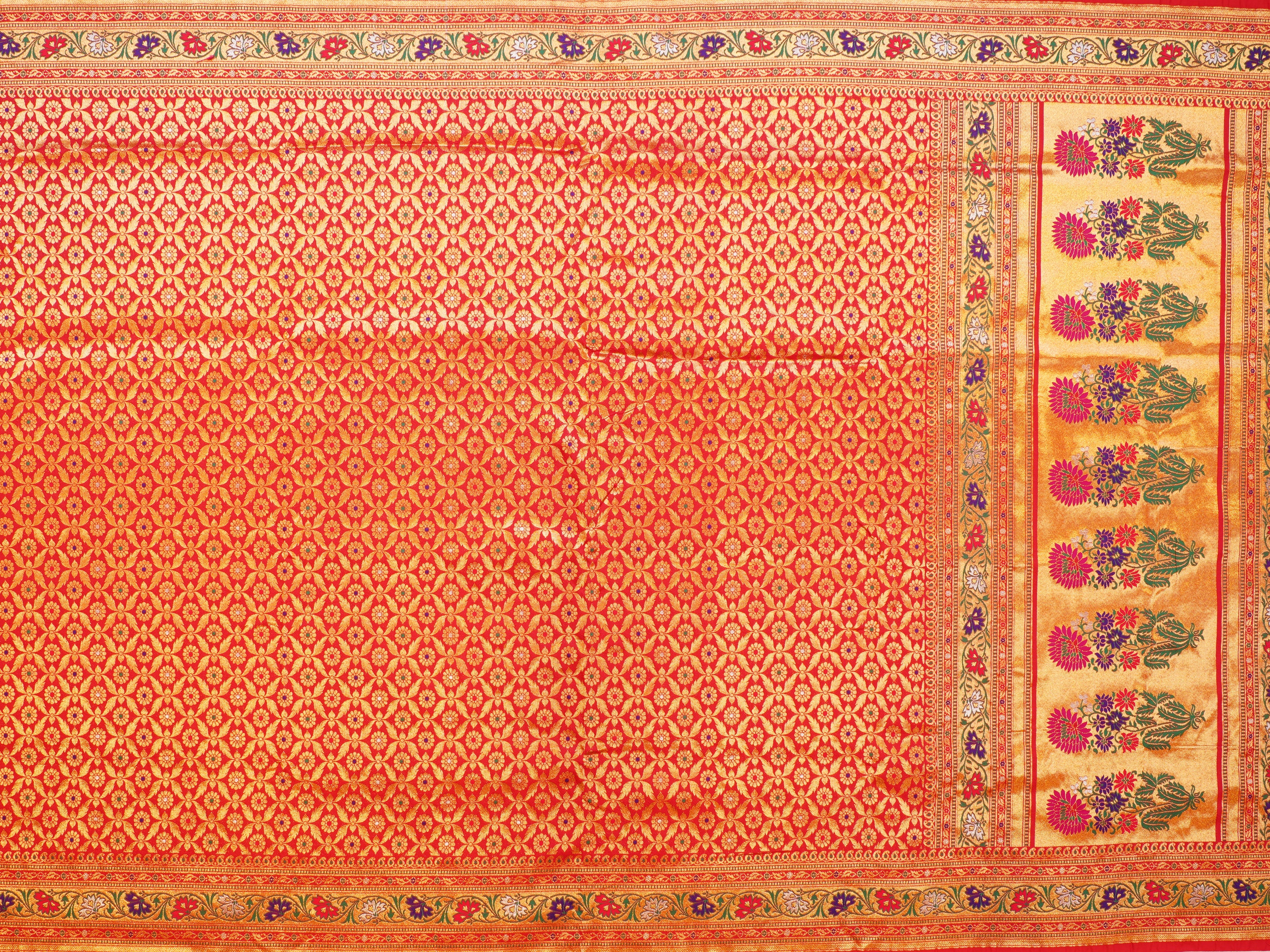 JSB- 3044 | Red Banaras Silk Saree