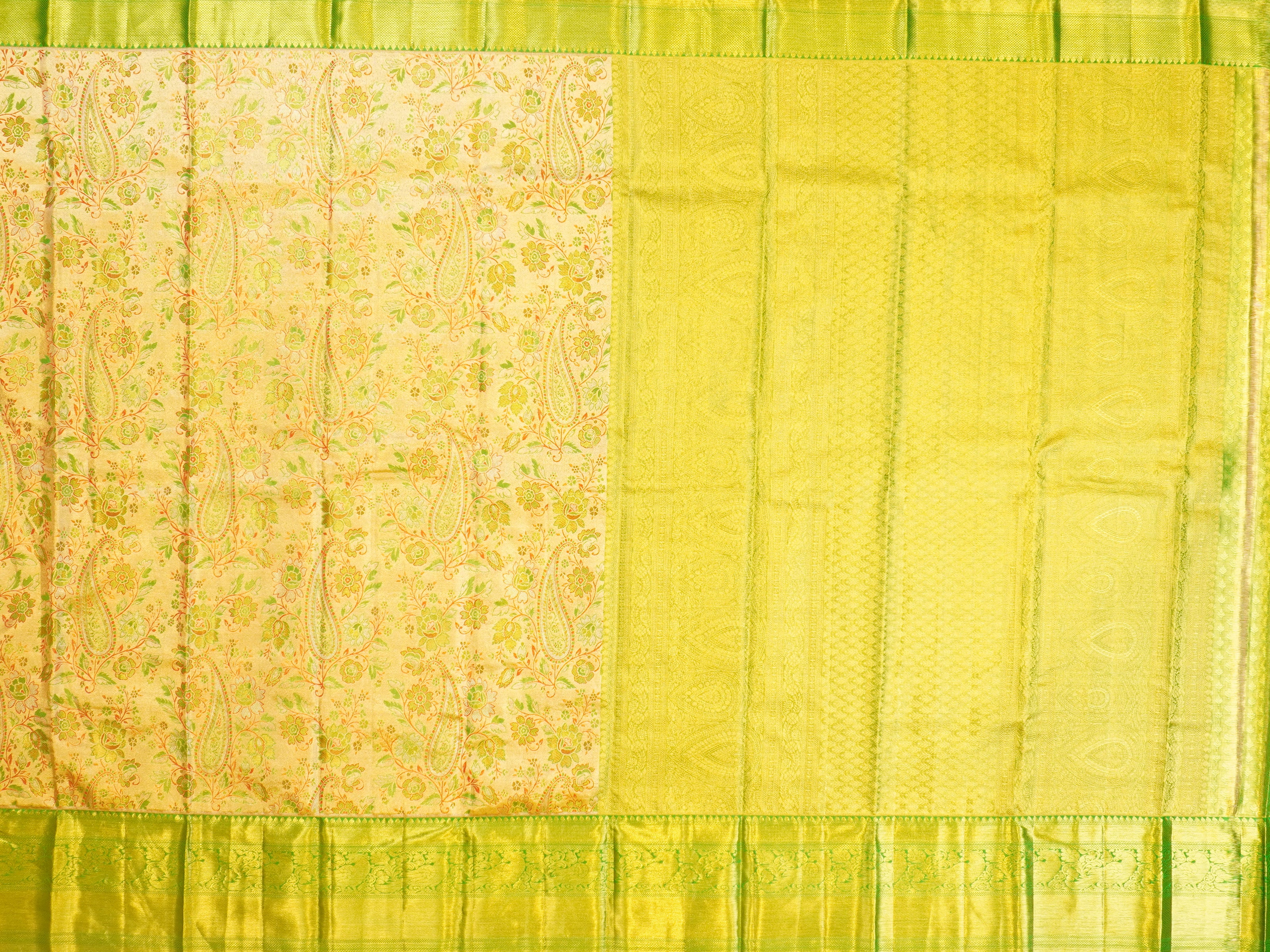 JSSB-04 | Maroon & Green Kanchi Tissue Pattu