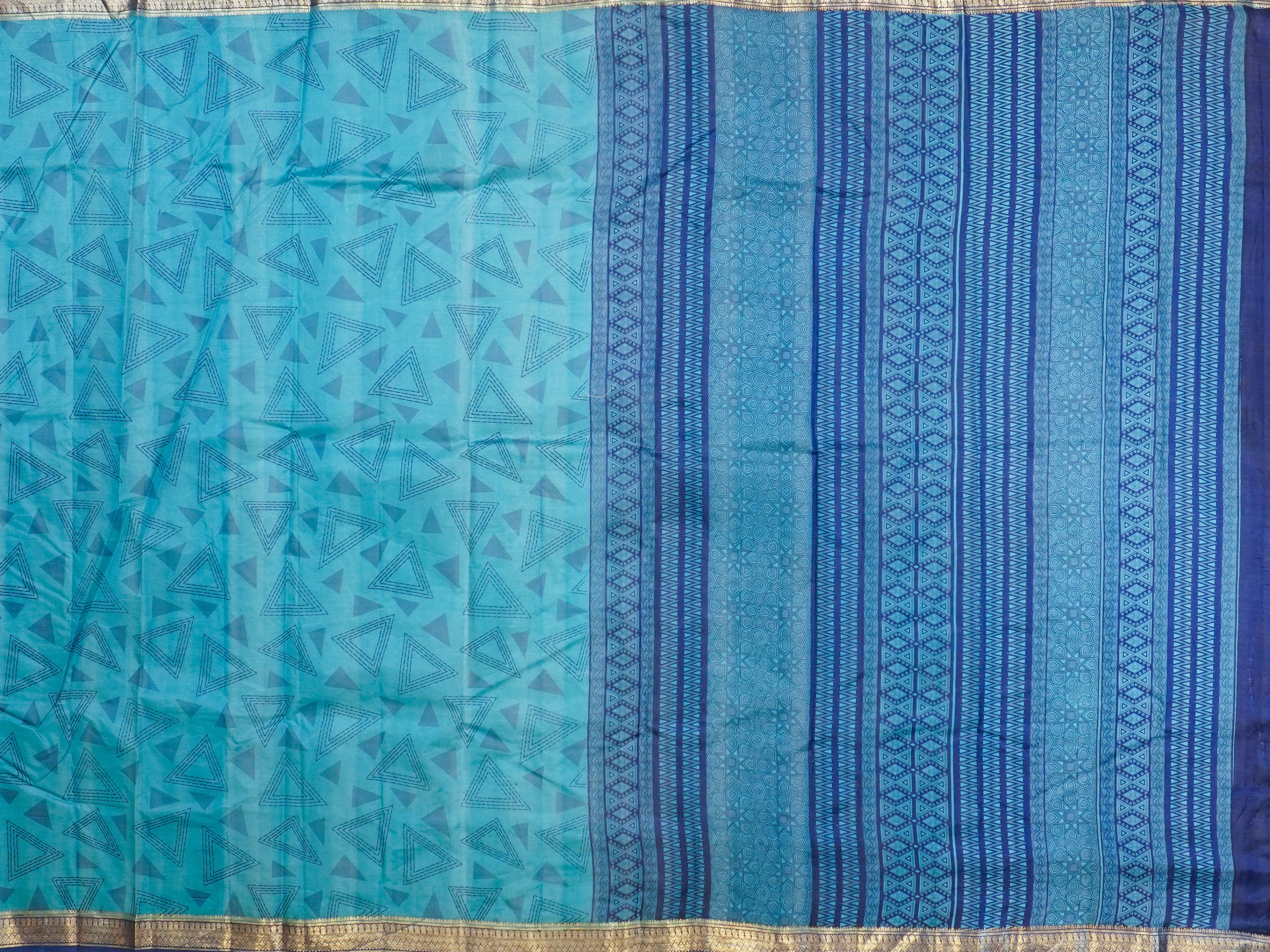 JSB-6605 | Light Blue Pure Kashmiri Silk