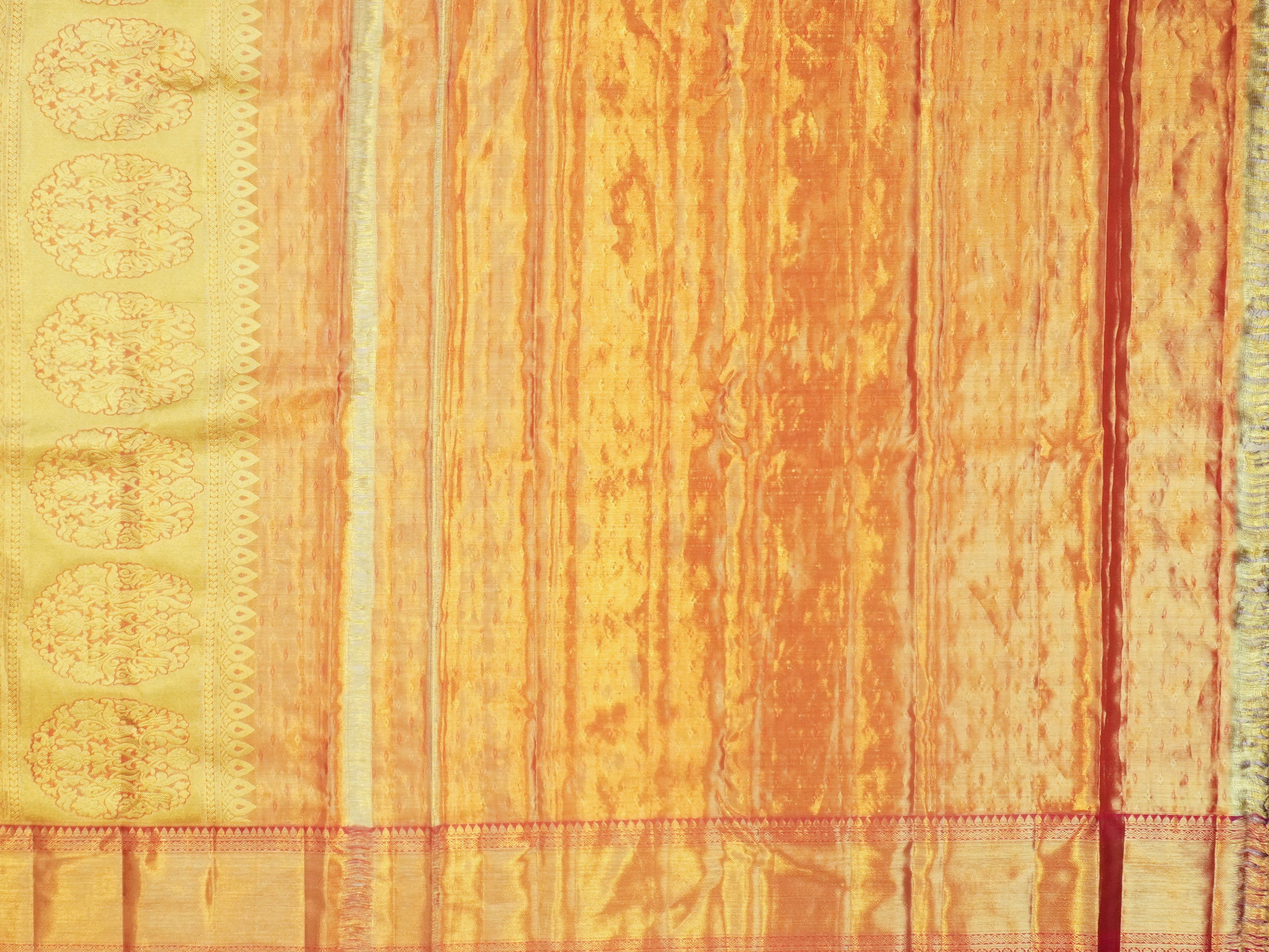 JSB-6751 | Gold & Pink Pure Kanchi Tissue Pattu