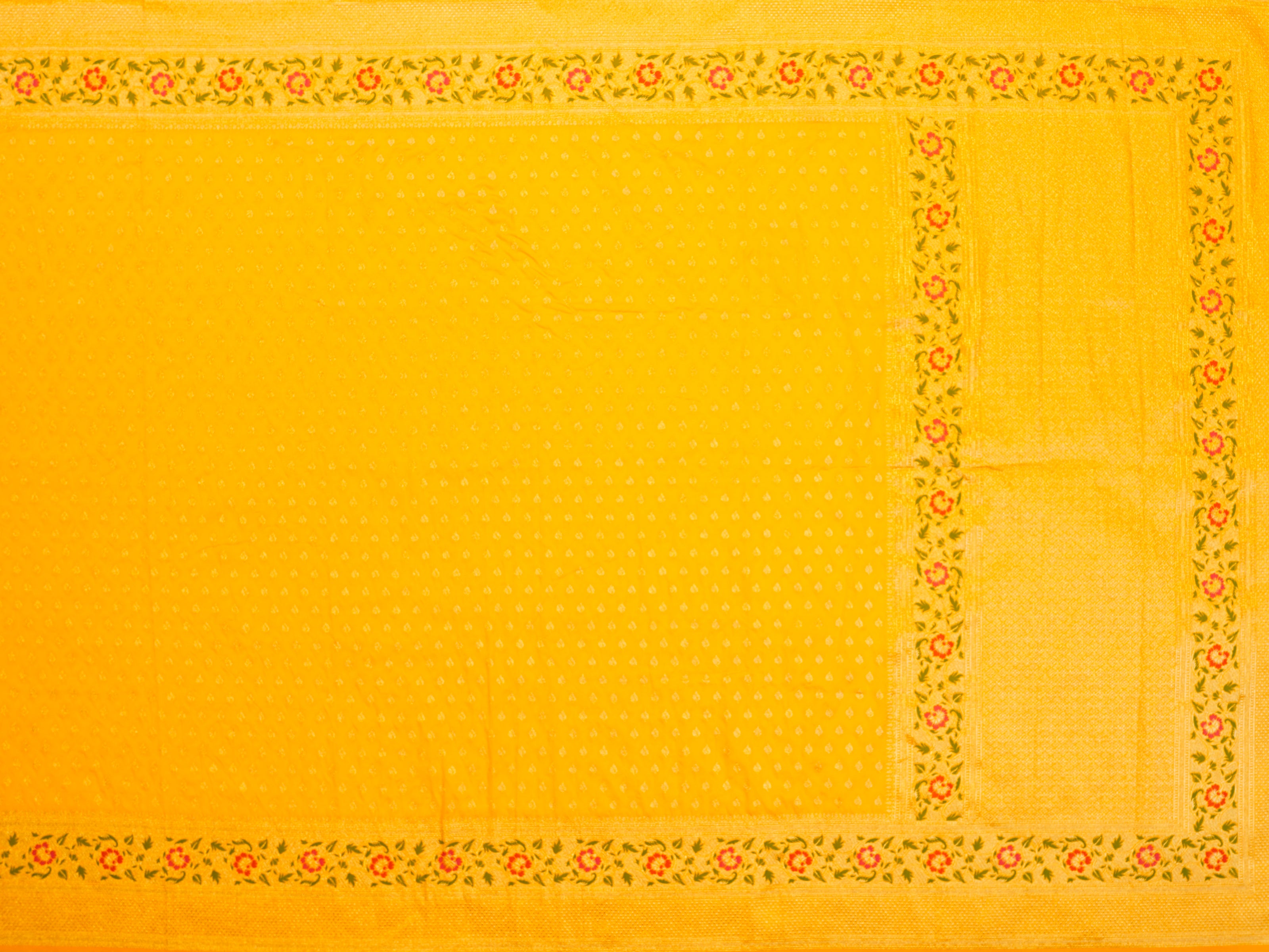 JSB-1730 | Yellow Banaras Silk Saree