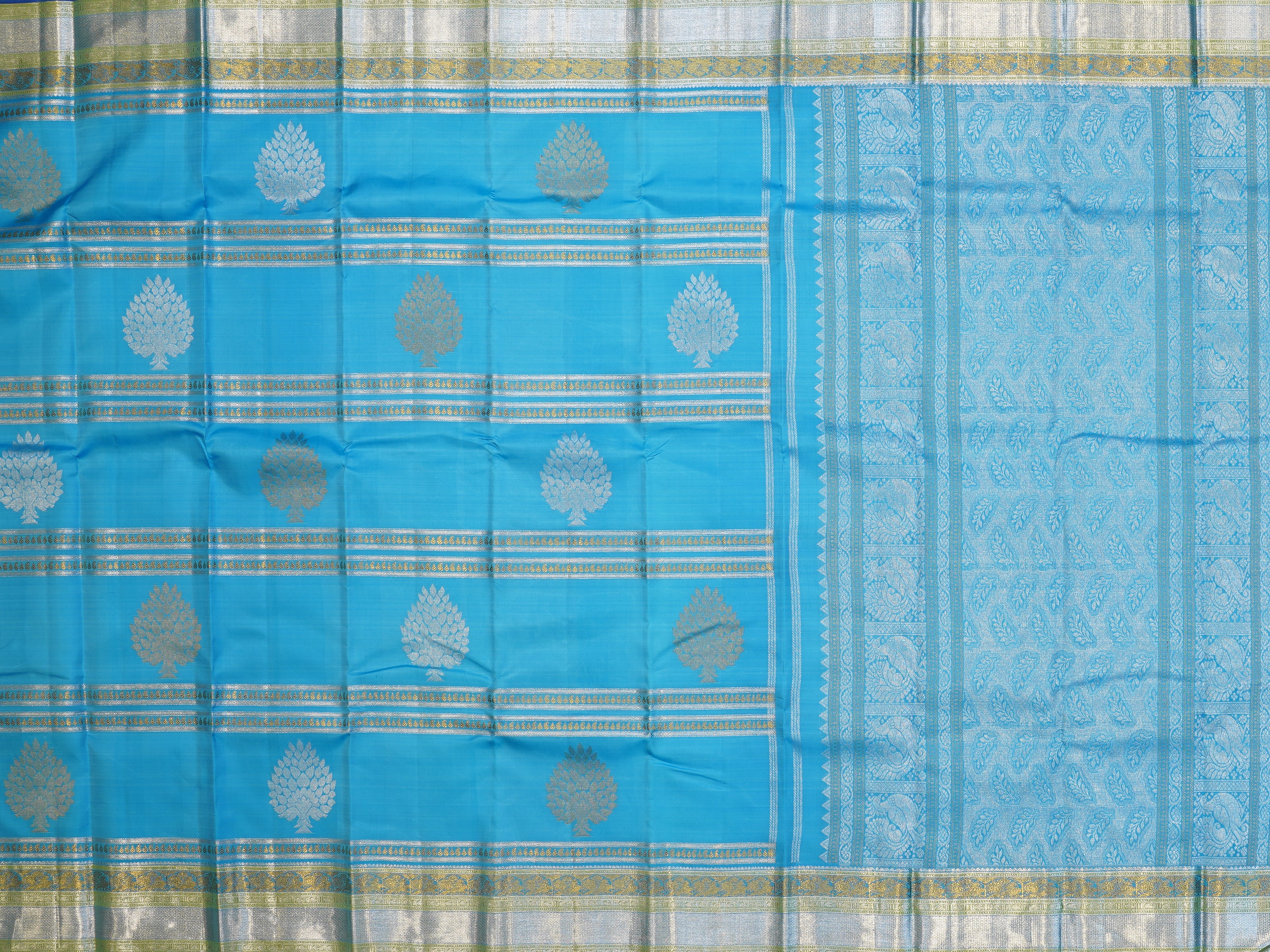 JSB - 397 | Blue Kanchi Pattu