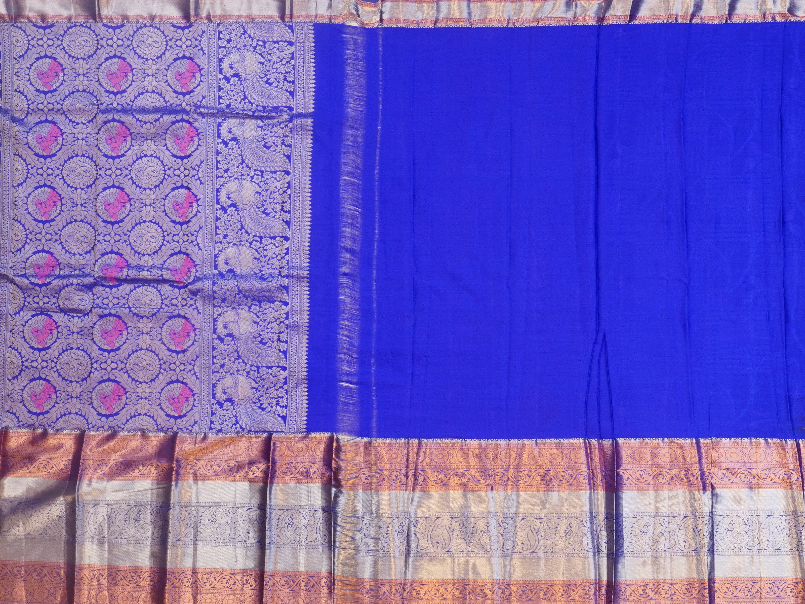 JSSB-211 | Green & Blue Kanchi Pattu