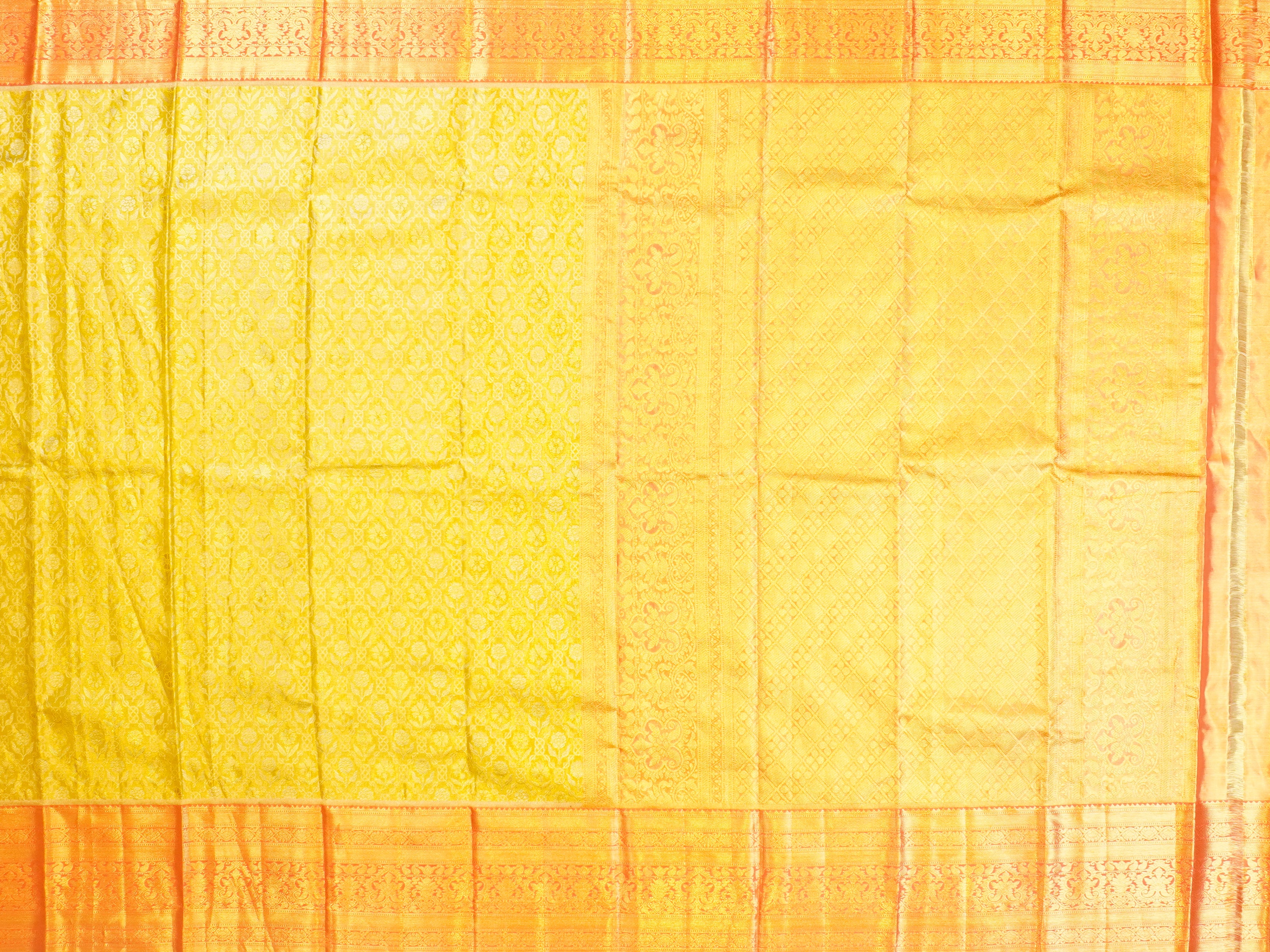JSSB-08 | Gold & Peach Kanchi Tissue Pattu