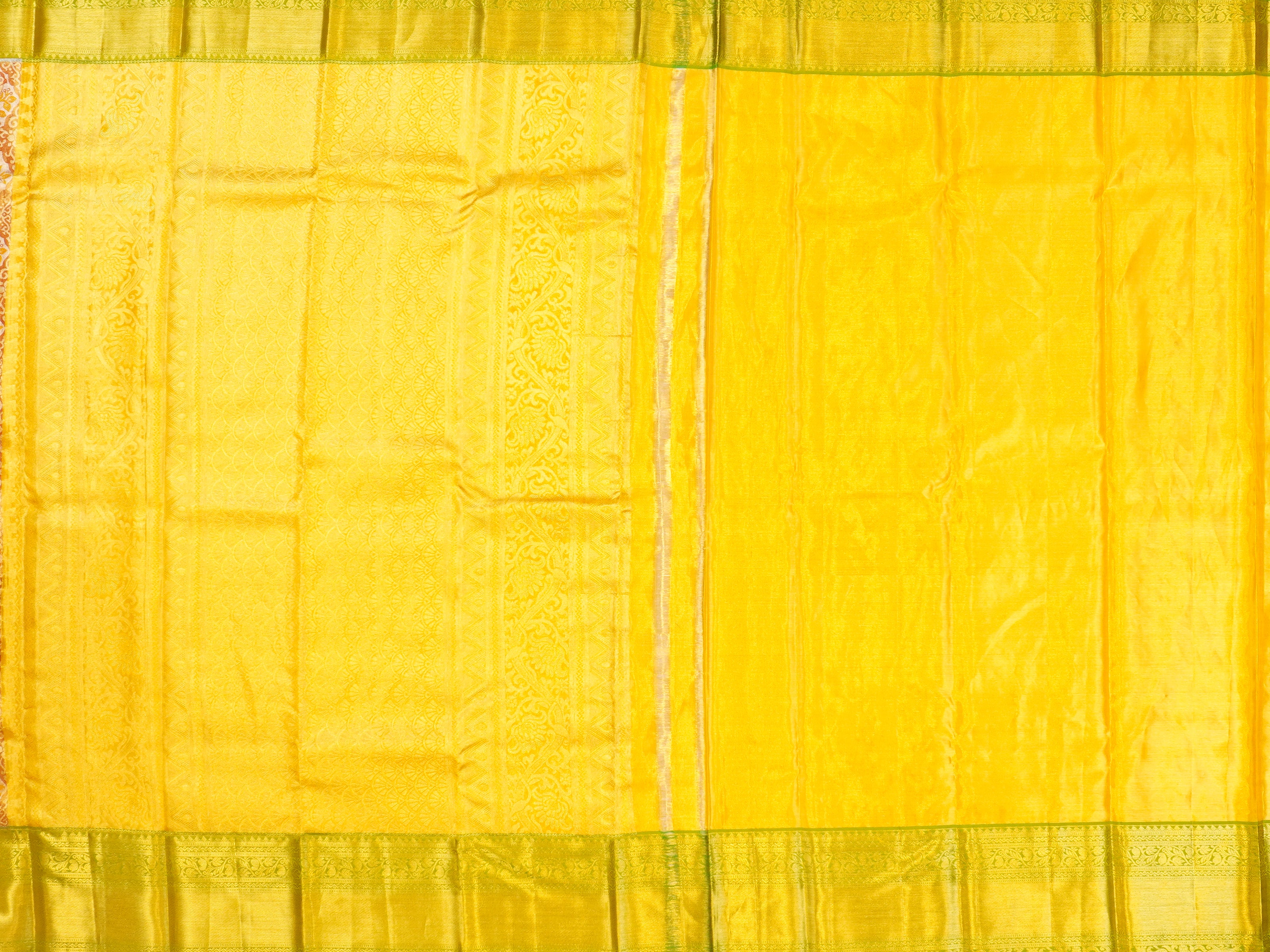 JSSB-49 | Yellow & Green Kanchipuram Tissue Pattu