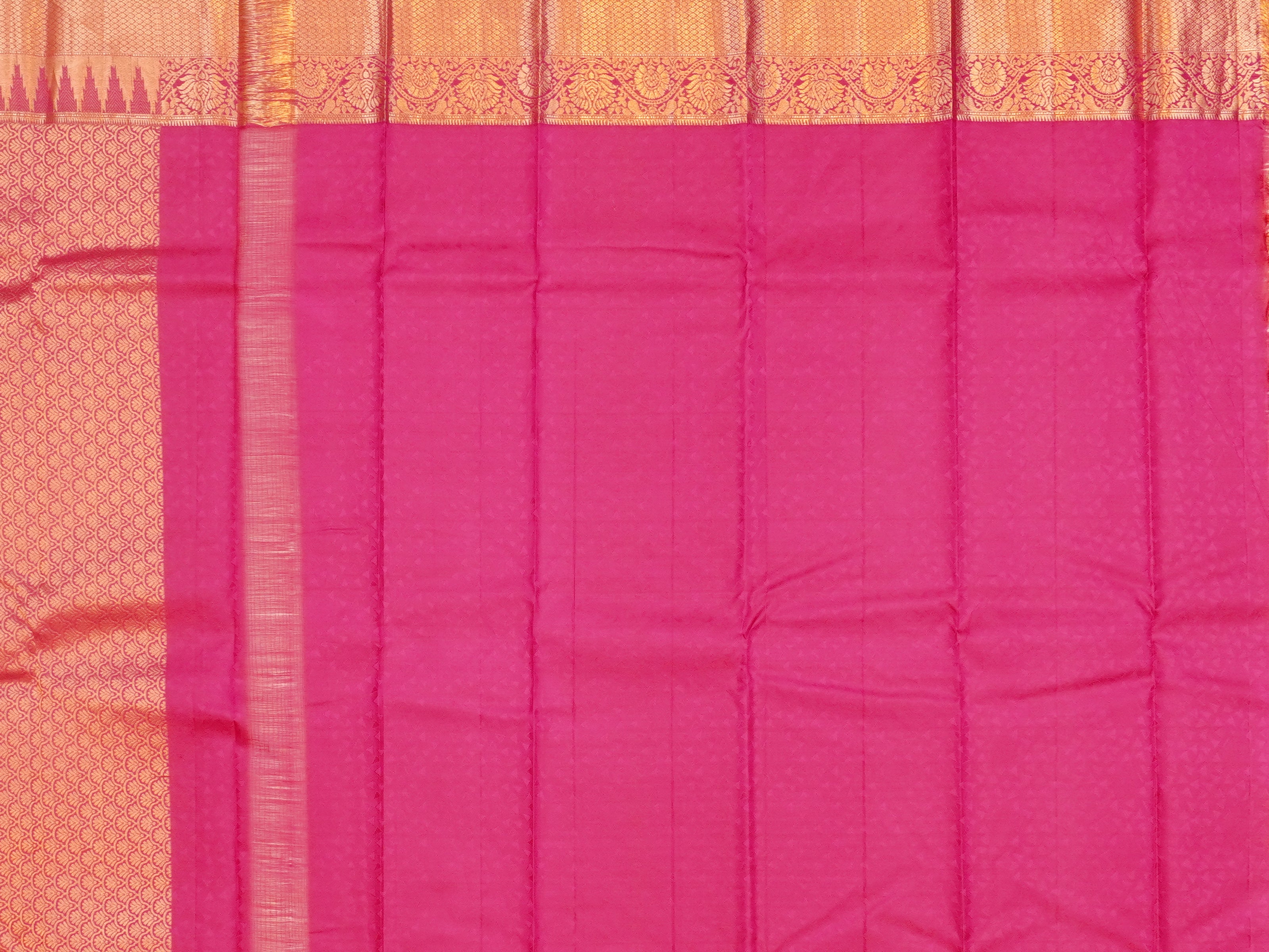JSSB-423 | Peach & Pink Kollam Pattu Saree