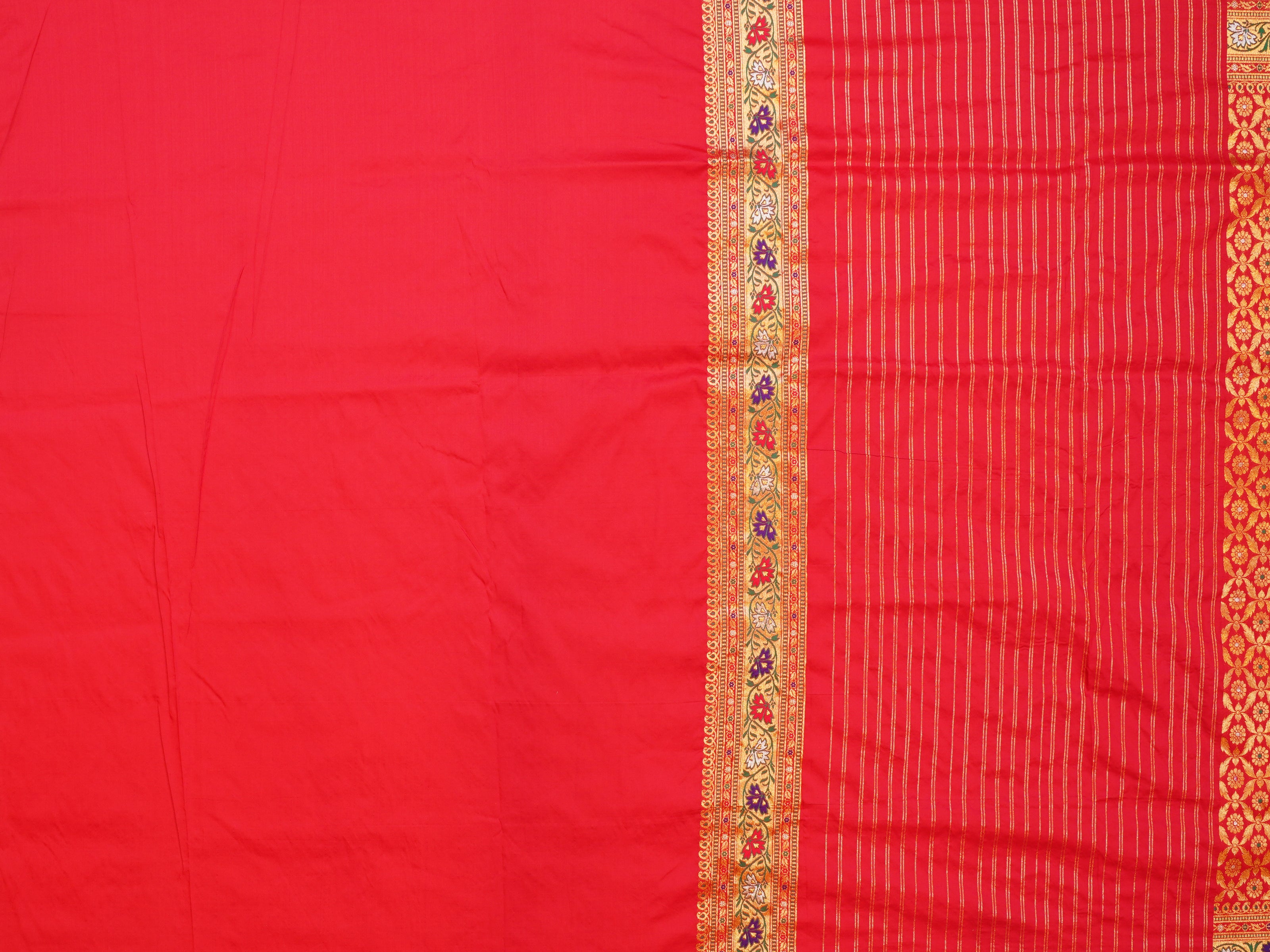 JSB- 3044 | Red Banaras Silk Saree